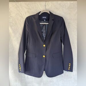 Lands' End Navy Blazer with Gold Buttons